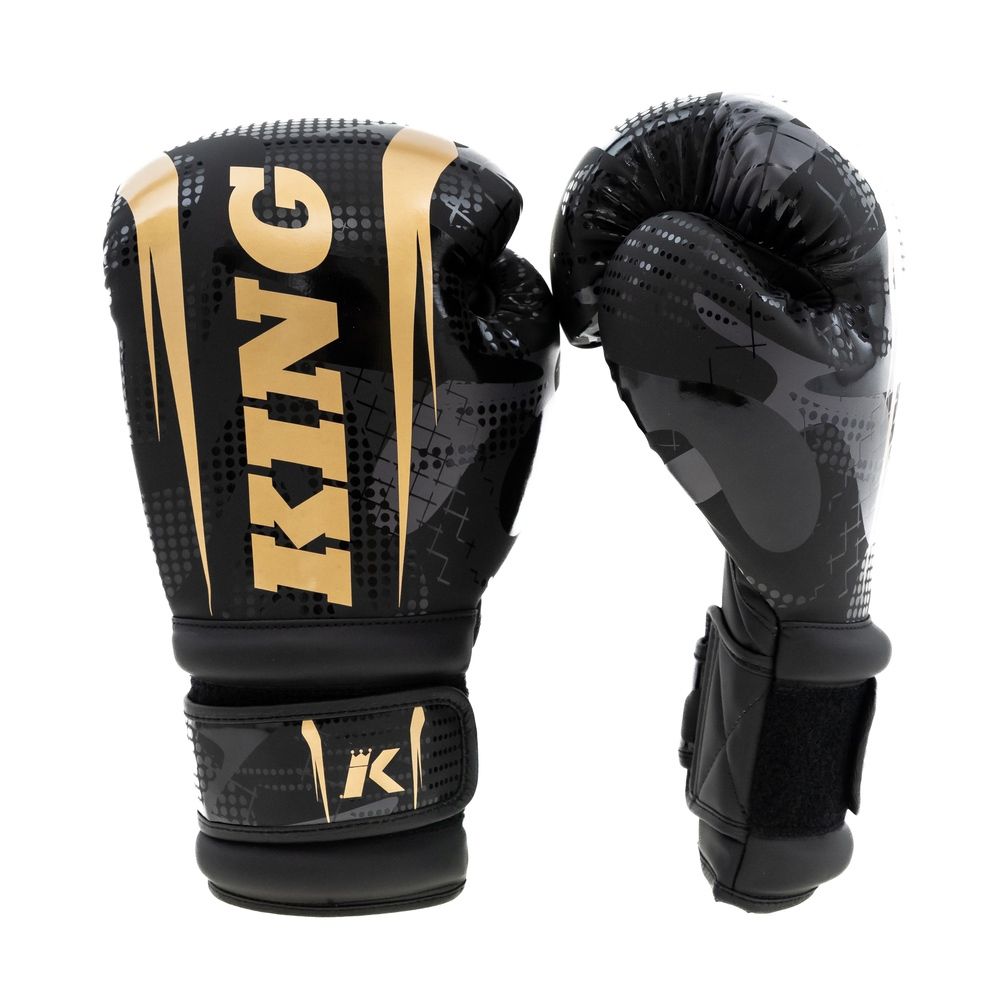 King Pro Boxing Bokshandschoenen Shogun - Zwart/Goud