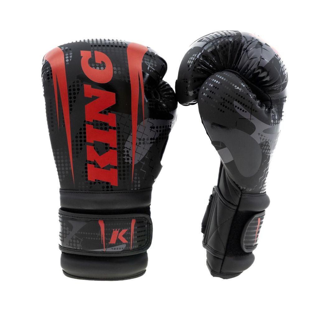King Pro Boxing Bokshandschoenen Shogun - Zwart/Rood