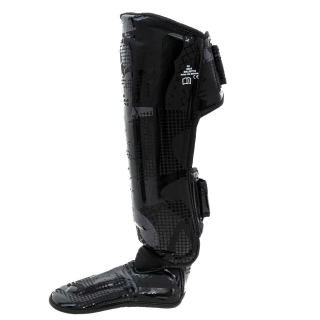 Paratibie da kickboxing King Pro Boxing Shogun – Nero/Nero