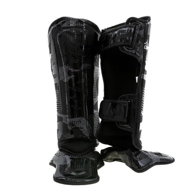 Paratibie da kickboxing King Pro Boxing Shogun – Nero/Nero