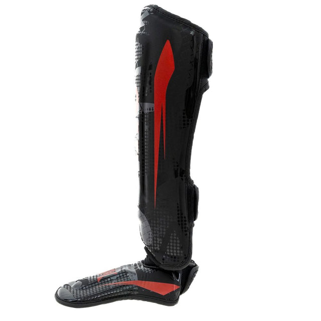 Protège-tibias King Pro Boxing Shogun – Noir/Rouge
