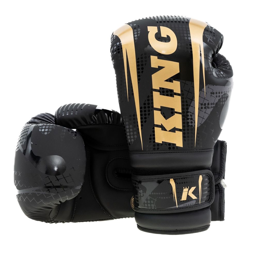 King Pro Boxing Bokshandschoenen Shogun - Zwart/Goud