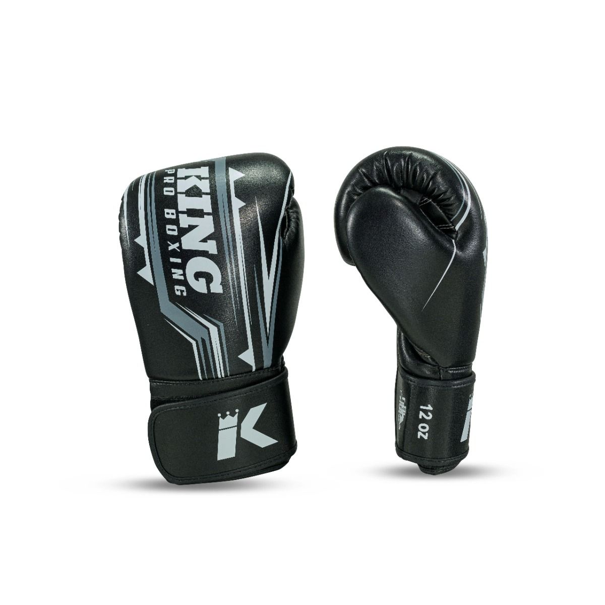 King Pro Boxing Bokshandschoenen BG Spartan - Zwart/Grijs