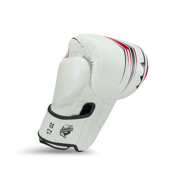 King Pro Boxing Boxningshandskar BG Spartan – Vit/Svart/Röd