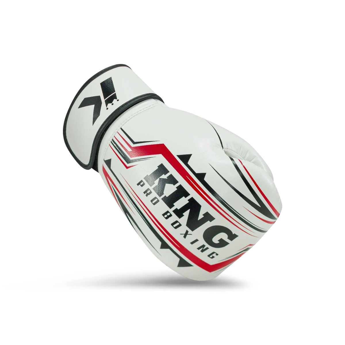 King Pro Boxing Bokshandschoenen BG Spartan - Wit/Zwart/Rood
