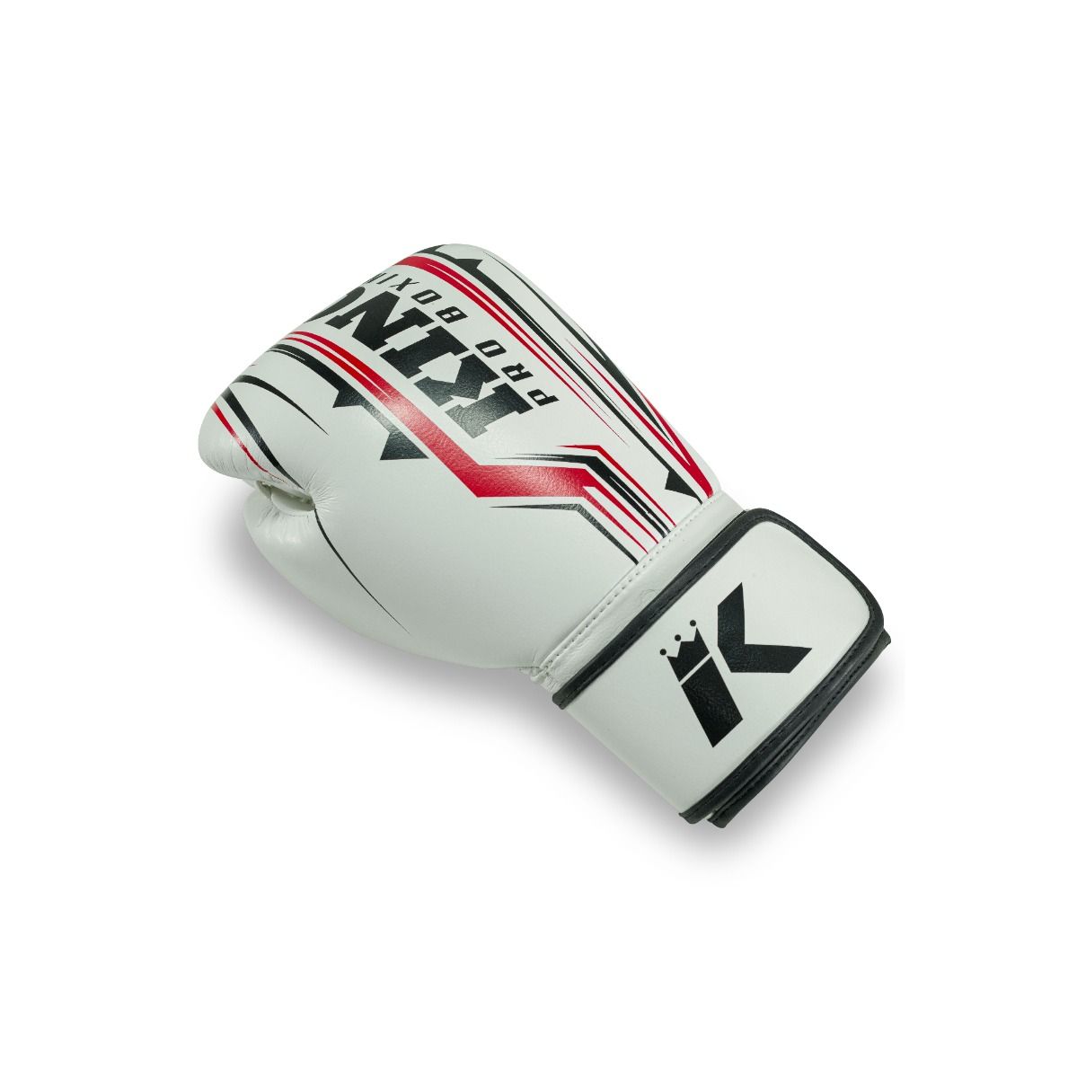 King Pro Boxing Bokshandschoenen BG Spartan - Wit/Zwart/Rood