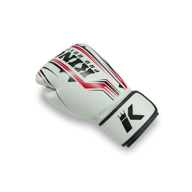 King Pro Boxing Boxningshandskar BG Spartan – Vit/Svart/Röd