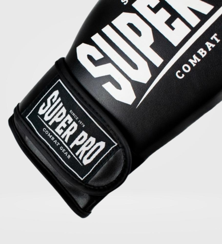 Super Pro (Kick)Bokshandschoenen Champ - Zwart/Wit - (Kick)Bokshandschoenen