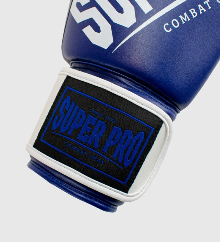 Super Pro (Kick)Bokshandschoenen Rebel - Blauw/Wit/Zwart - (Kick)Bokshandschoenen