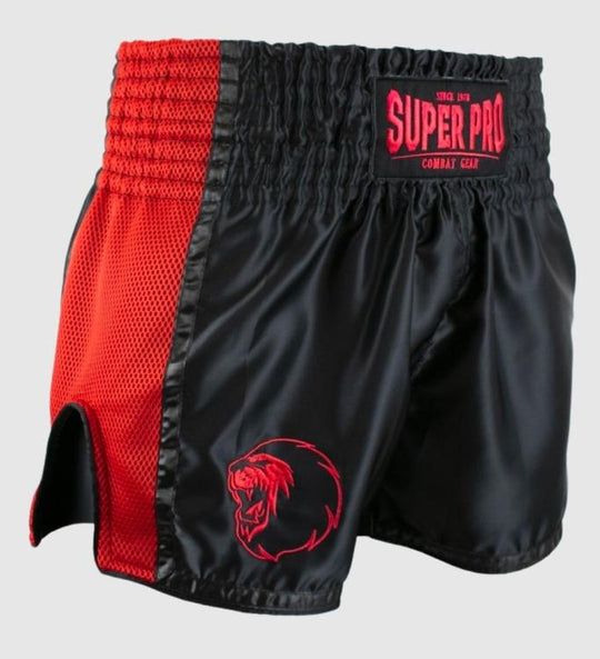 Super Pro Kickboks Broekje Brave - Zwart/Rood