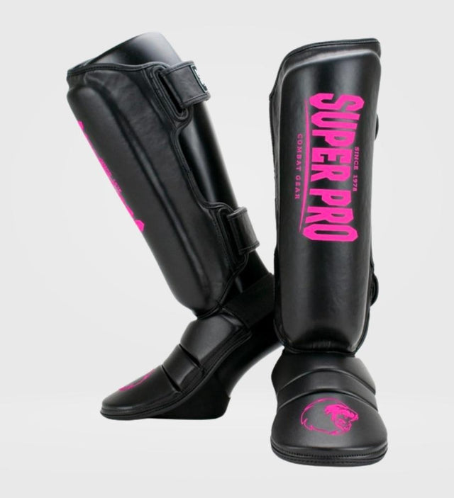 Chrániče holení Super Pro Kickboks Protector – Černé/Růžové