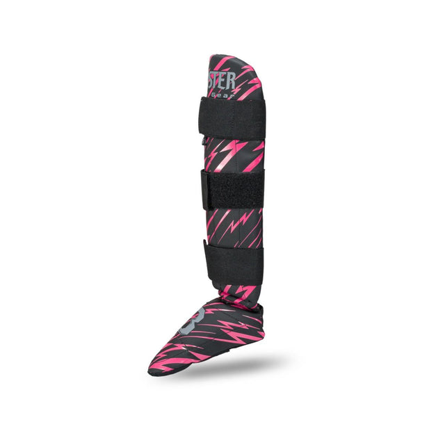 Booster Kickboks Scheenbeschermers Combat Kinderen - Zwart/Roze