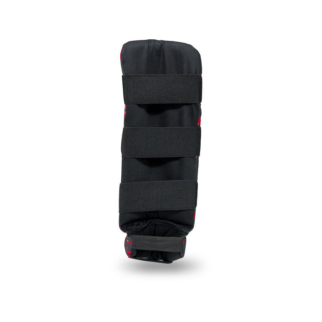 Booster Kickboks Scheenbeschermers Combat Kinderen - Zwart/Rood