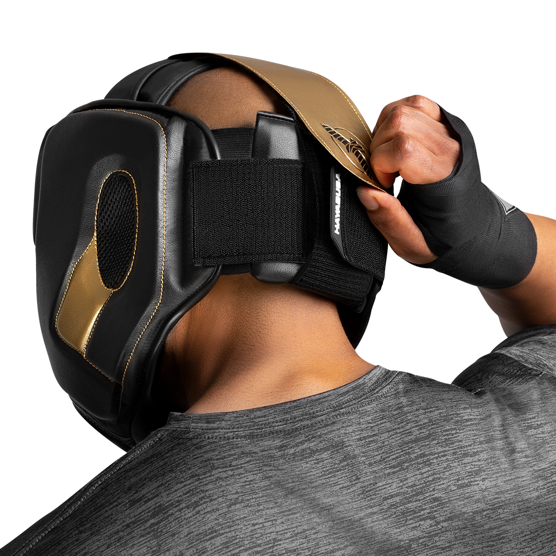 Hayabusa Hoofdbeschermer T3 - Zwart/Goud
