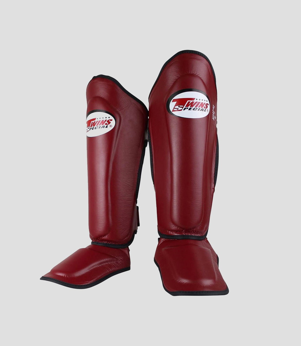 Twins Kickboks Scheenbeschermers - Bordeaux Rood - Scheenbeschermers