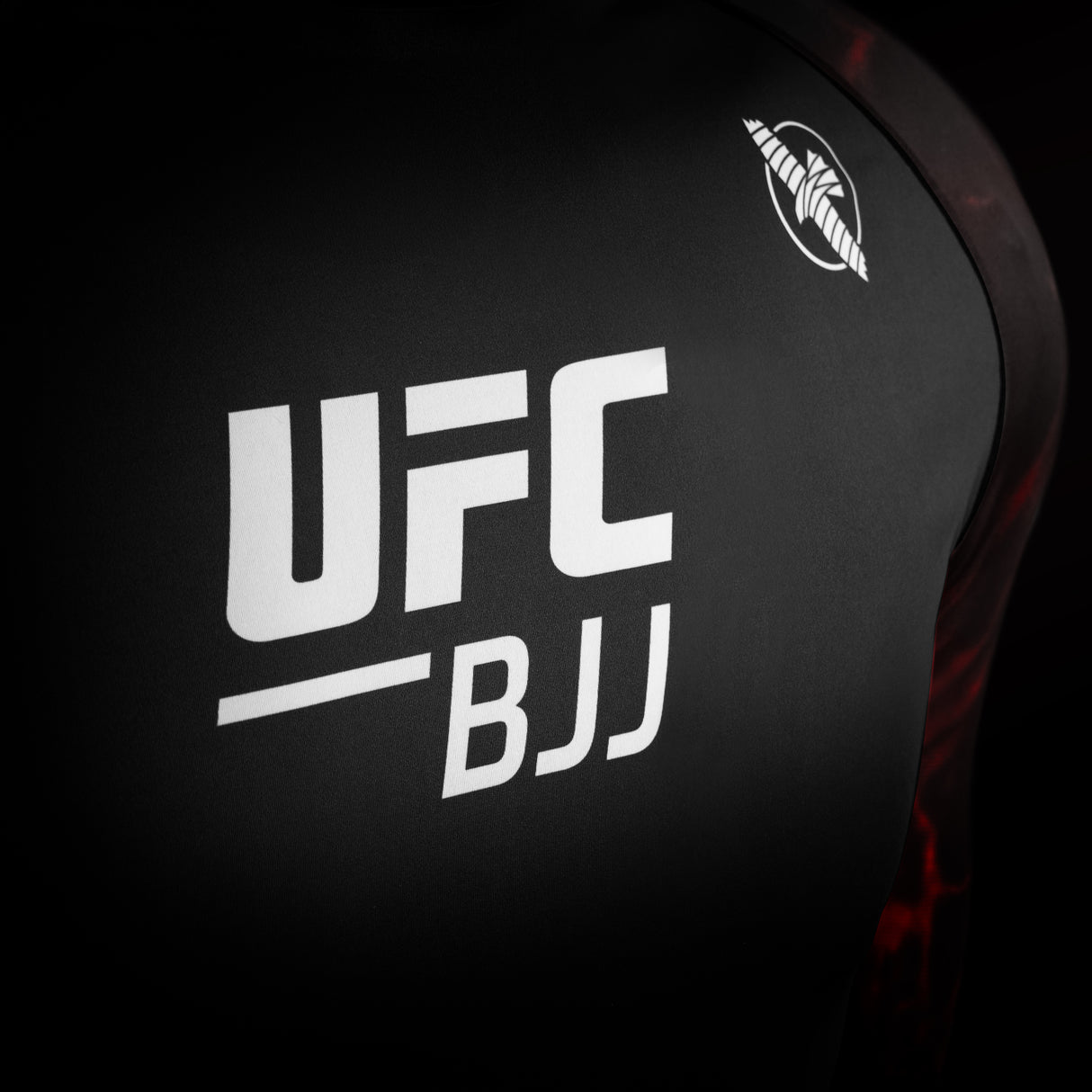 Hayabusa UFC BJJ Rashguard Lange Mouwen - Zwart/Rood