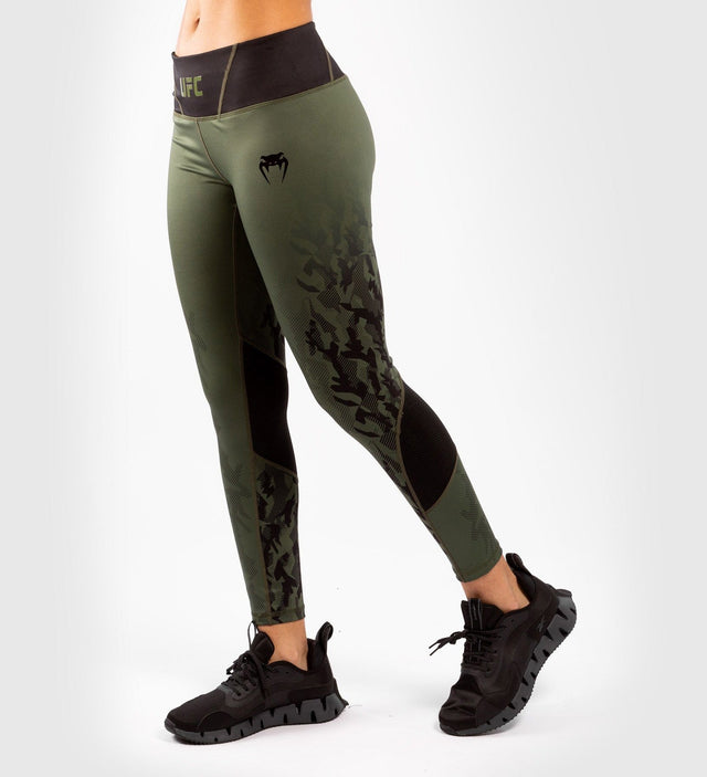 UFC Venum Performance Leggings – Khaki-Grün – Leggings