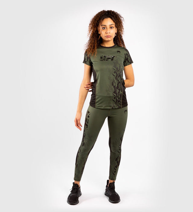 UFC Venum Performance Leggings – Khaki-Grün – Leggings