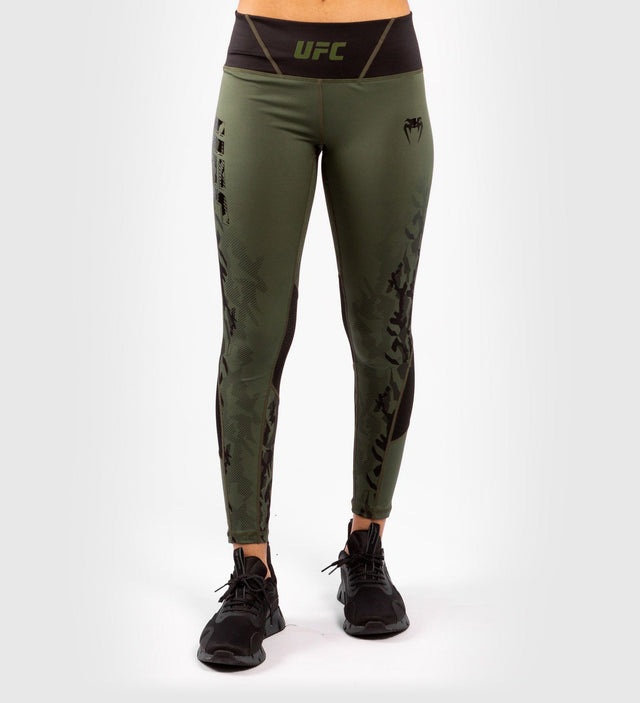 UFC Venum Performance Leggings – Khaki-Grün – Leggings