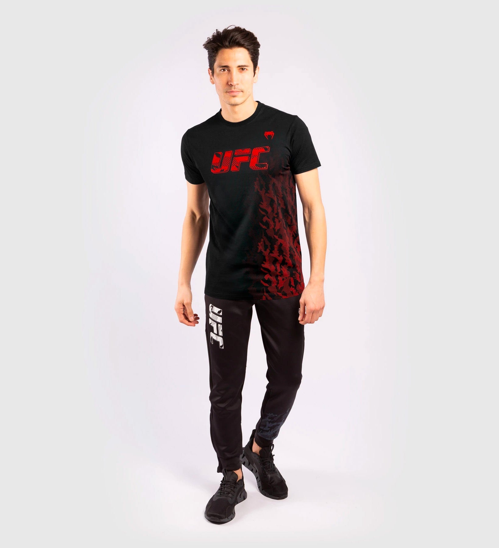 UFC Venum T-shirt Fight Week - Zwart/Rood - T-Shirt