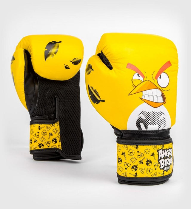 Boxerské rukavice Venum Angry Birds – Žluté/Černé – Boxerské rukavice