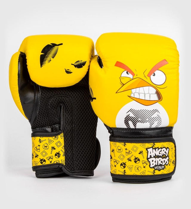 Boxerské rukavice Venum Angry Birds – Žluté/Černé – Boxerské rukavice