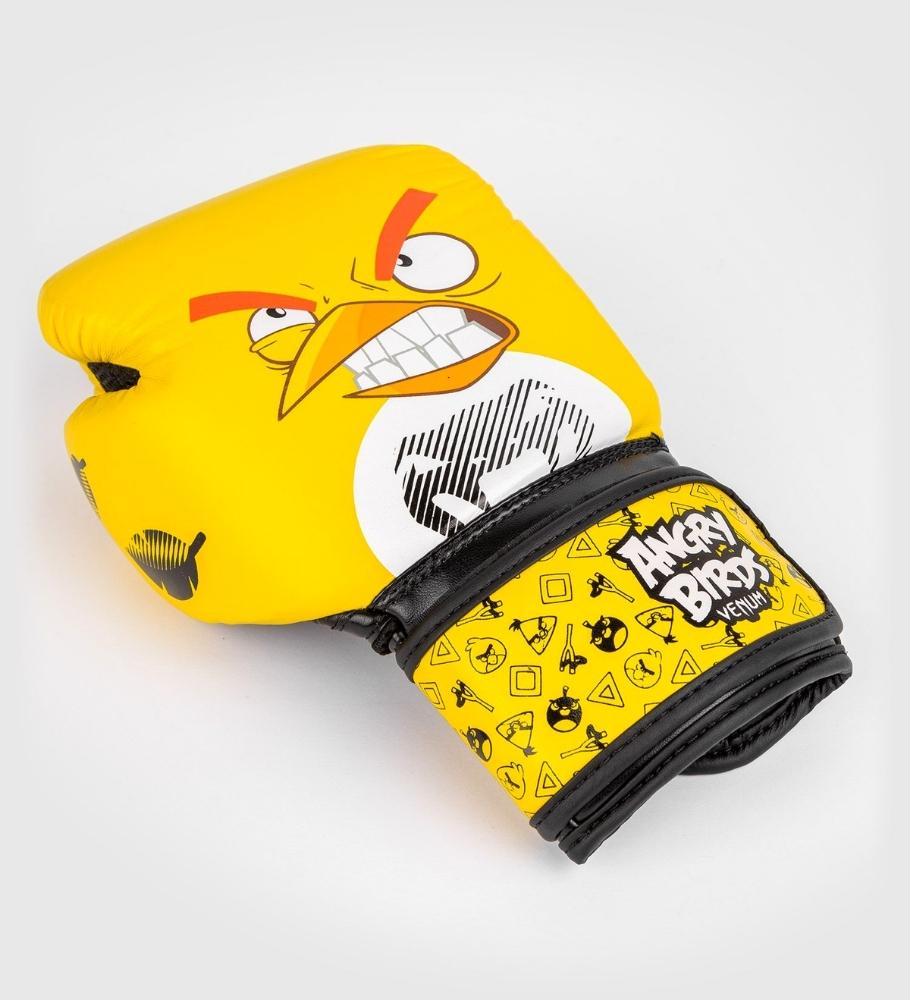 Venum Angry Birds (Kick)Bokshandschoenen Kids - Geel/Zwart - (Kick)Bokshandschoenen
