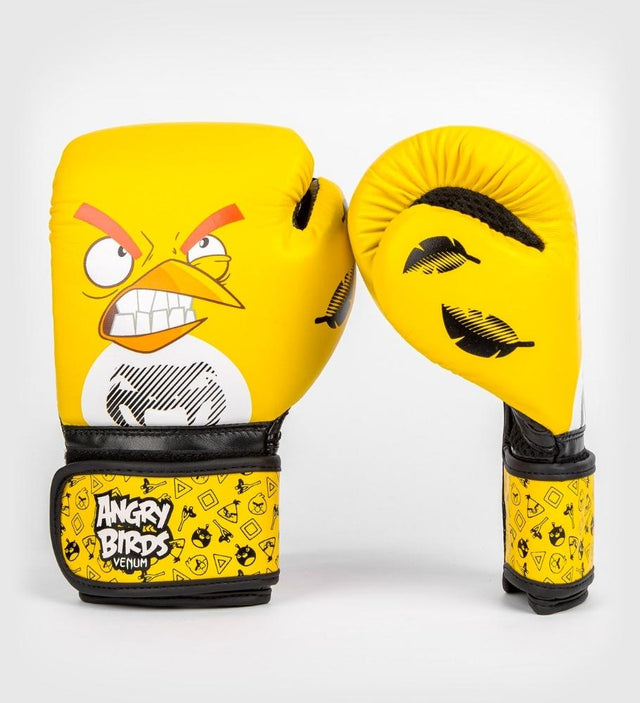 Boxerské rukavice Venum Angry Birds – Žluté/Černé – Boxerské rukavice