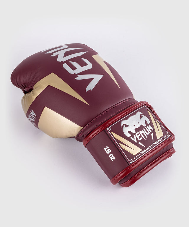 Gants de boxe Venum Elite – Bordeaux/Or