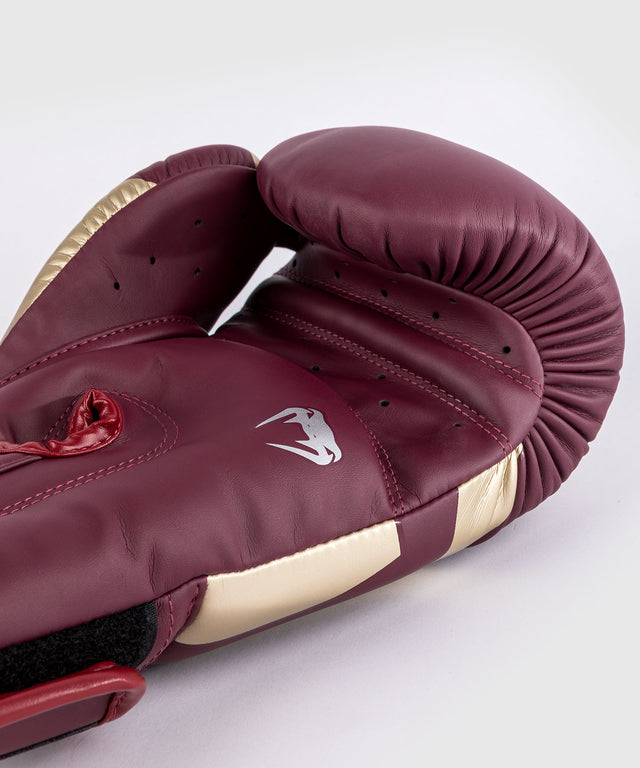 Gants de boxe Venum Elite – Bordeaux/Or
