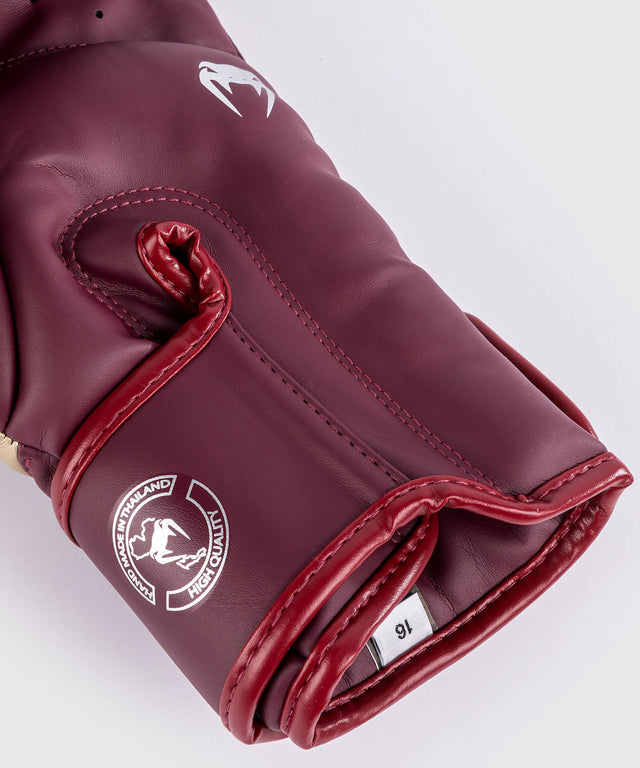 Gants de boxe Venum Elite – Bordeaux/Or