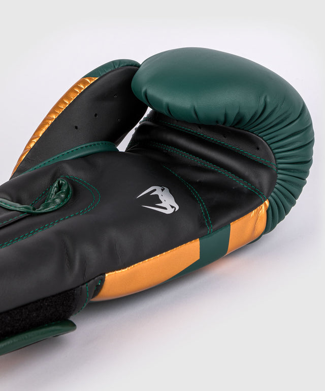 Gants de boxe Venum Elite – Vert/Bronze/Argent