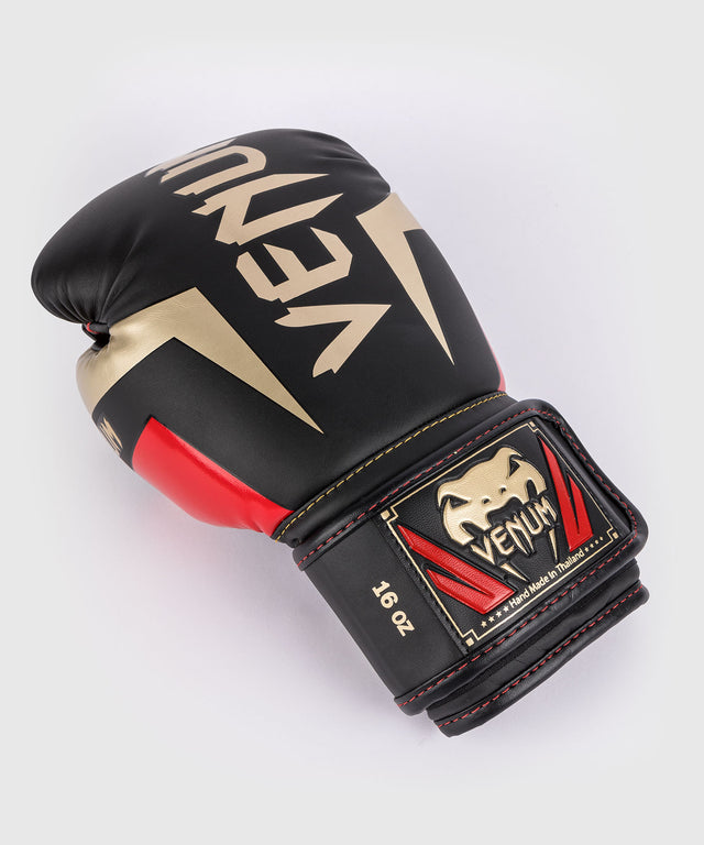 Guantoni da boxe Venum Elite – Nero/Oro/Rosso