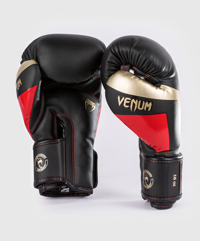 Guantoni da boxe Venum Elite – Nero/Oro/Rosso