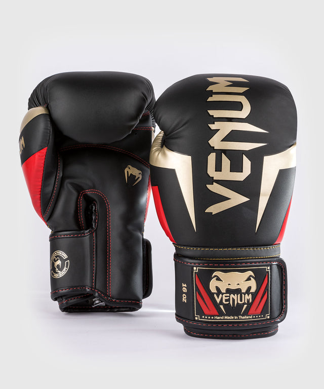 Guantoni da boxe Venum Elite – Nero/Oro/Rosso