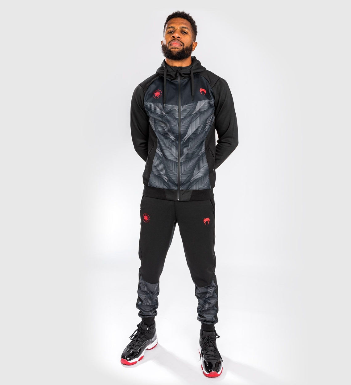 Venum Hoodie Phantom - Zwart/Grijs/Rood - Truien & Vesten