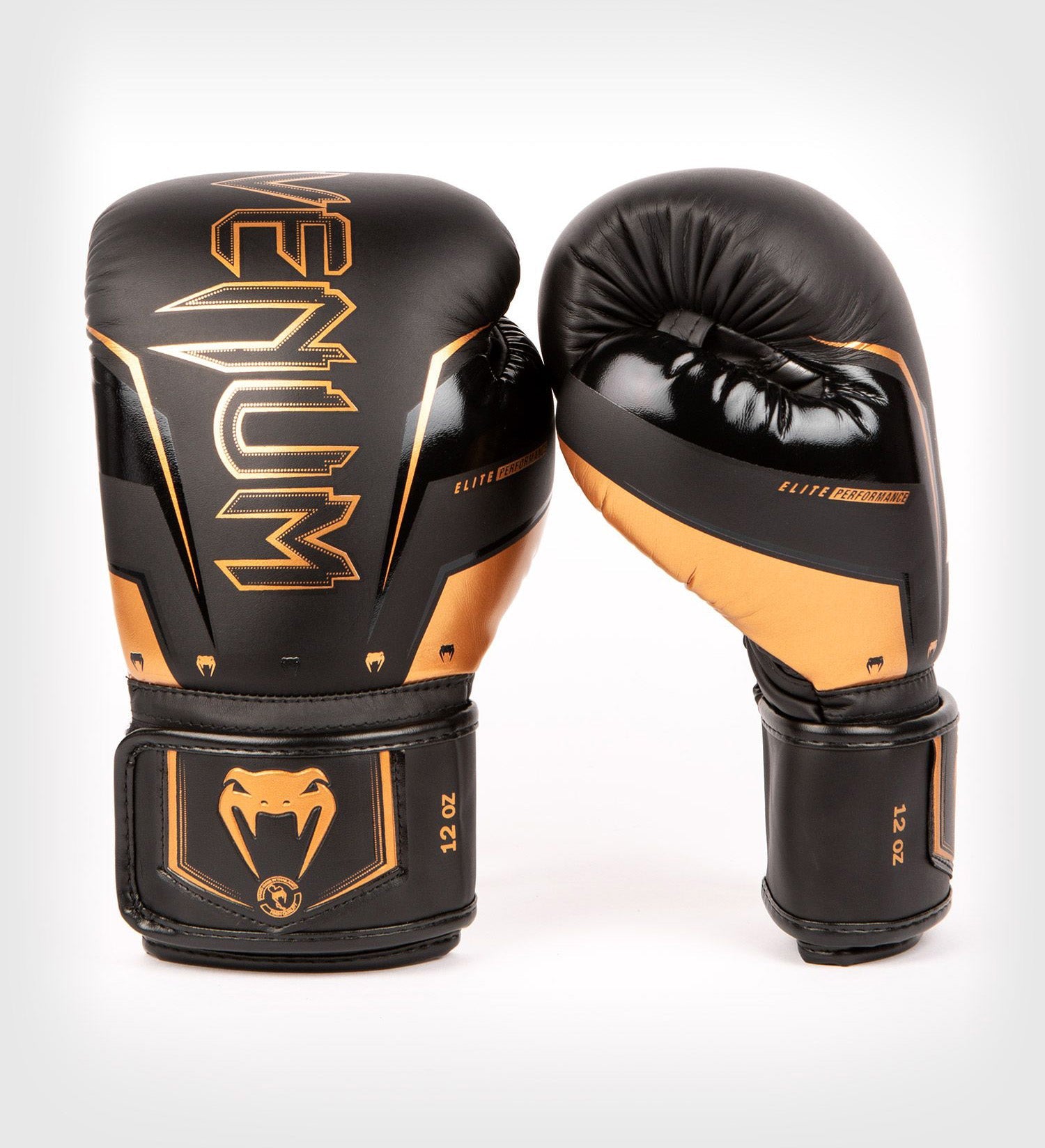 Venum (Kick)Bokshandschoenen Elite Evo - Zwart/Brons - (Kick)Bokshandschoenen