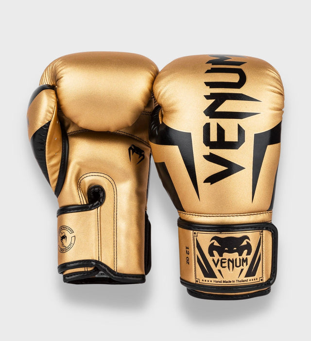 Luvas de boxe Venum Elite – Ouro/Preto – Luvas de boxe