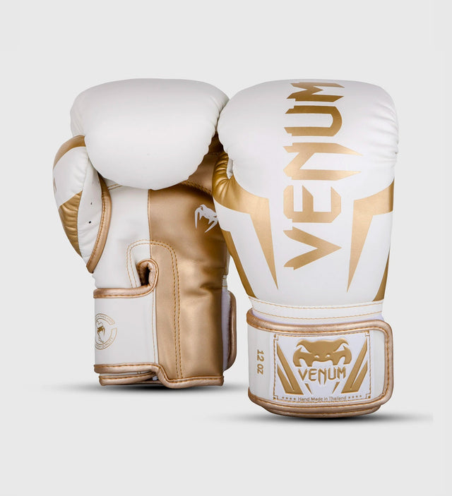 Venum Boxing gloves Elite - White/Gold - Boxing gloves