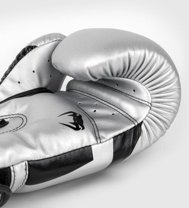 Venum Boxhandschuhe Elite – Silber/Schwarz – Boxhandschuhe