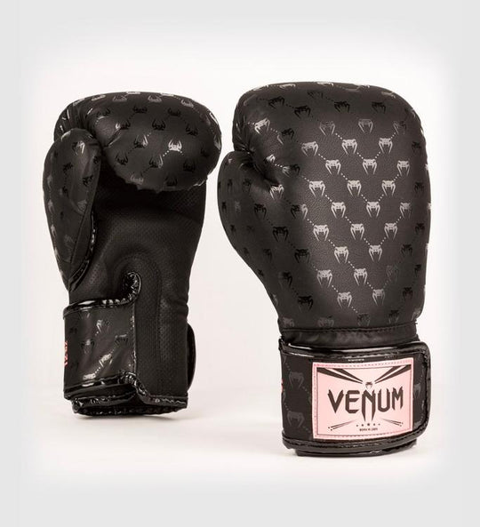 Venum Bokshandschoenen Impact Monogram - Zwart/Rose Goud