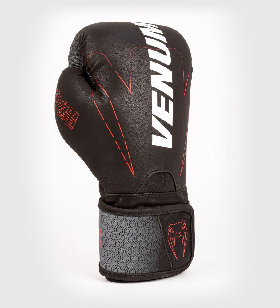 Venum (Kick)Bokshandschoenen Okinawa 3.0 - Zwart/Grijs/Rood - (Kick)Bokshandschoenen
