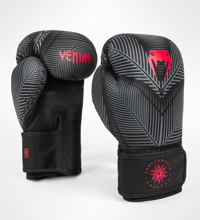 Boxerské rukavice Venum Phantom – Černé/Šedé/Červené