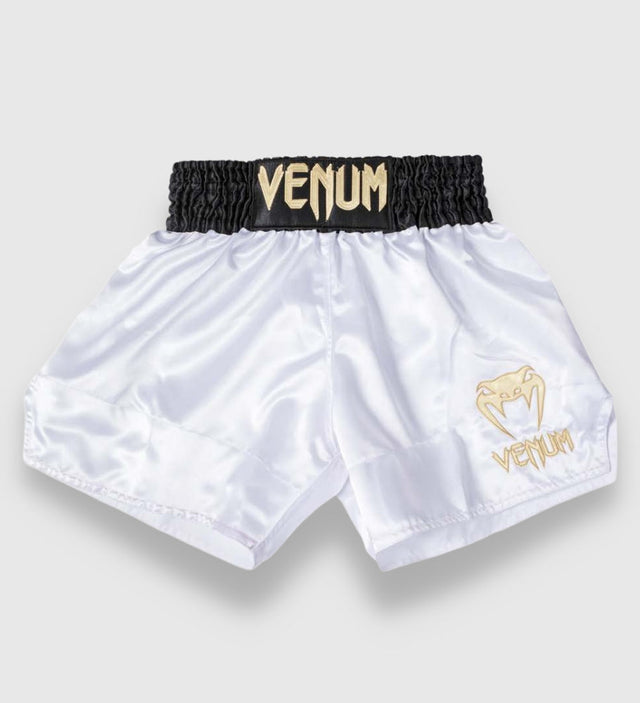 Venum Kickboxing shorts Classic 2.0 - Hvid/Sort/Guld - Shorts