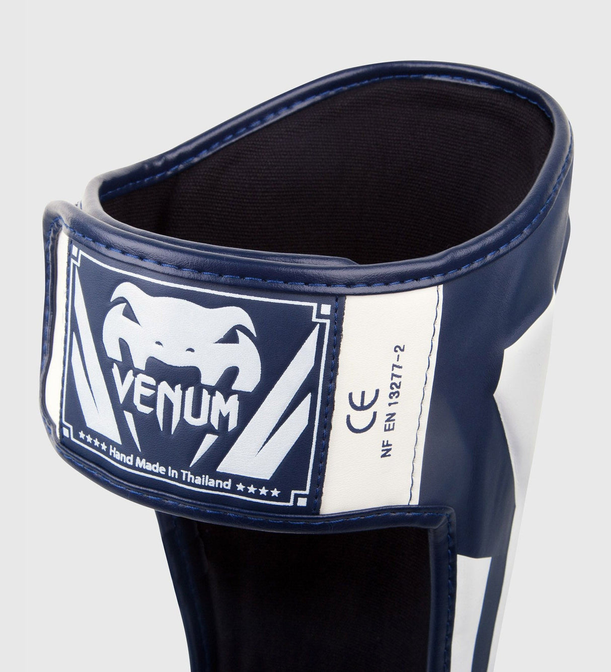 Venum Kickboks Scheenbeschermers Elite - Navy Blauw/Wit - Scheenbeschermers