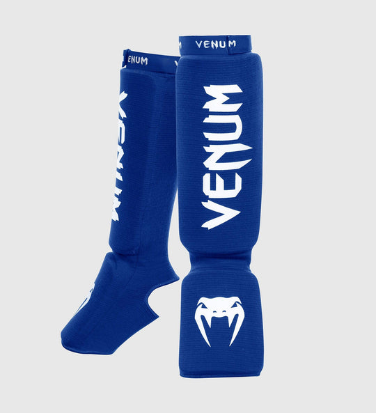 Venum Kickboks Scheenbeschermers Kontact - Blauw/Wit