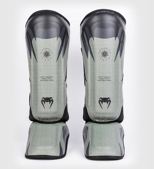 Venum Kickboks Scheenbeschermers Stone - Mineraal Groen