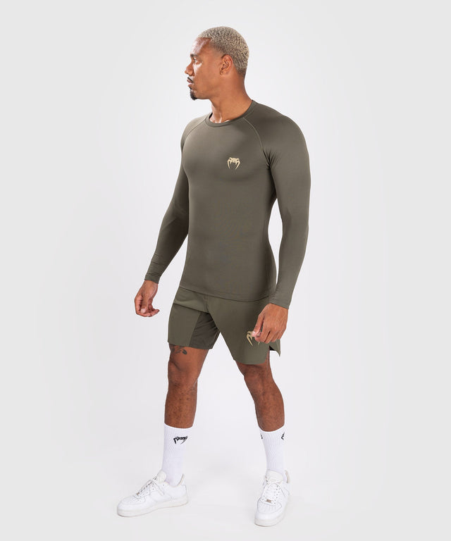 Venum Rashguard Contender Långärmad – Khaki Grön – Rashguard