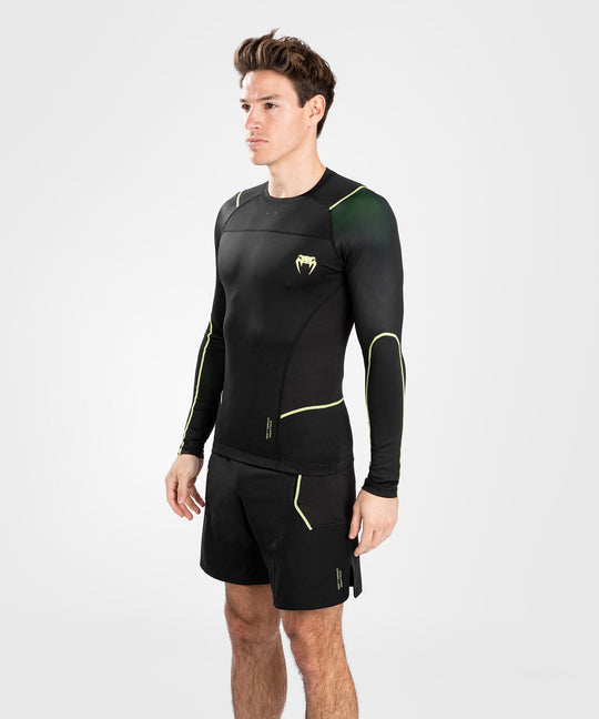 Venum Rashguard Fusion 2.0 Lange Mouwen - Zwart/Geel