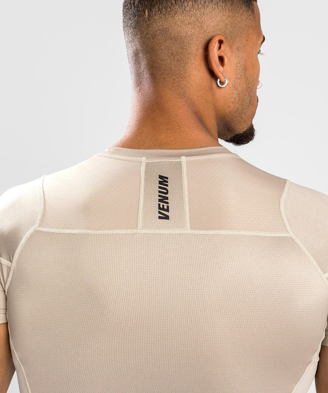 Venum Rashguard G-Fit Air Mâneci Scurte – Nisip – Tricou